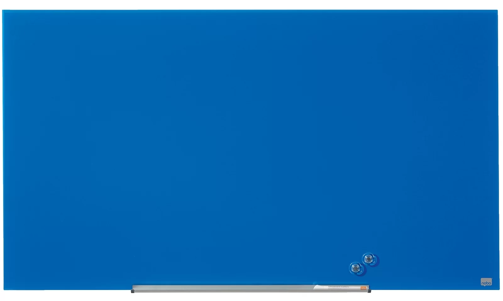 Tabla conferinta din sticla NOBO Pro 126x71cm albastra