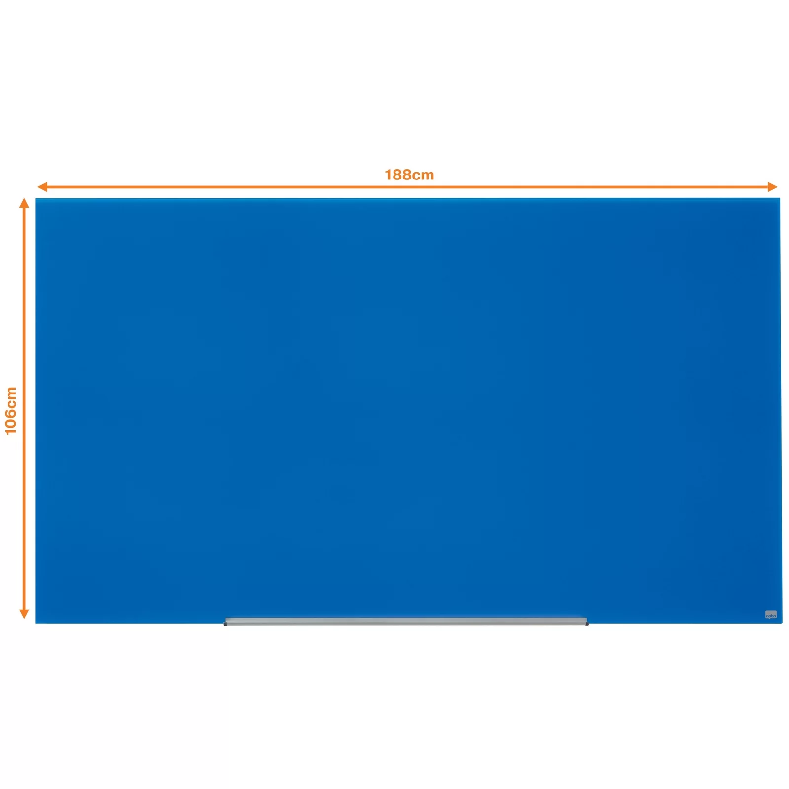 Tabla conferinta din sticla NOBO Pro 190x100cm albastra