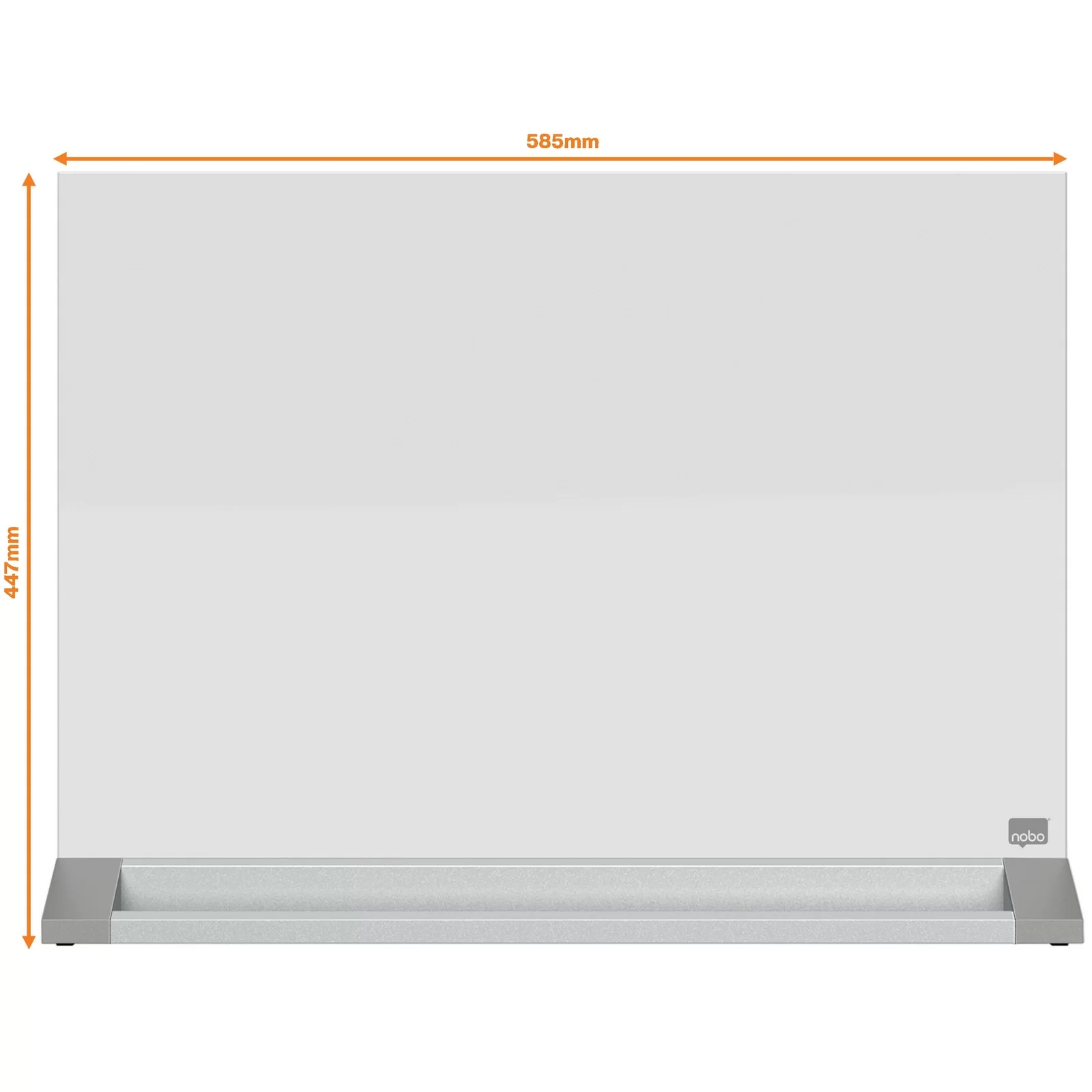 Tabla din sticla NOBO Pro 57х43 cm, p-u birou, alba