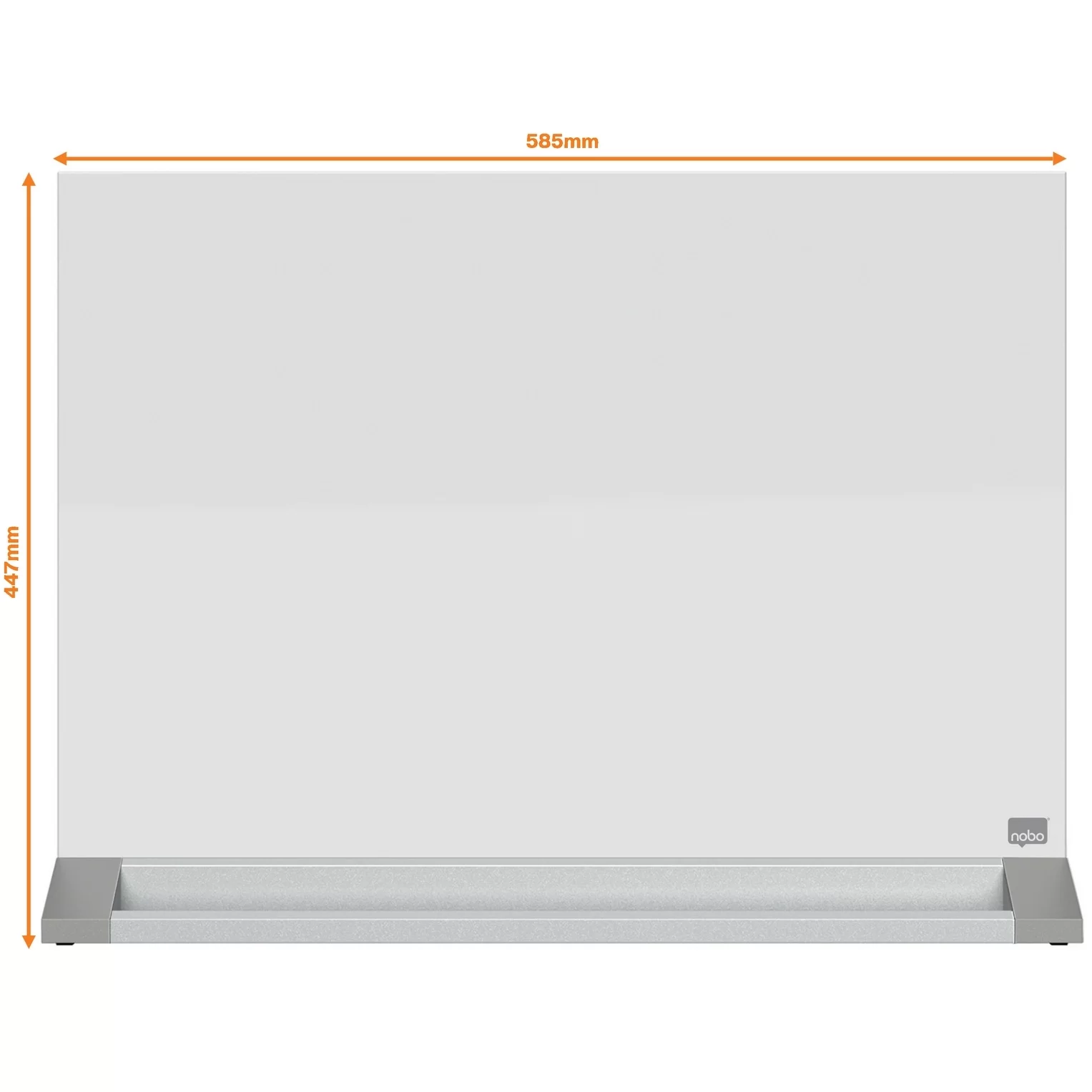 Tabla din sticla NOBO Pro 57х43 cm, p-u birou, alba