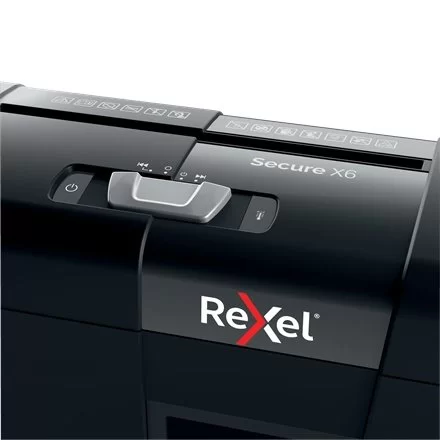 Distrugator REXEL Secure X6 P4, 6 foi, 10l Cross Cut