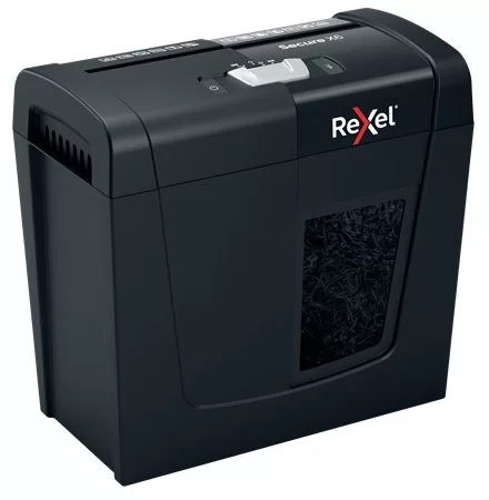 Distrugator REXEL Secure X6 P4, 6 foi, 10l Cross Cut