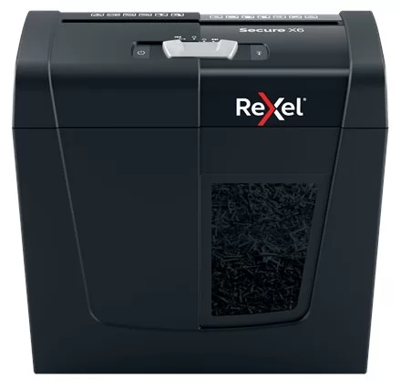 Distrugator REXEL Secure X6 P4, 6 foi, 10l Cross Cut