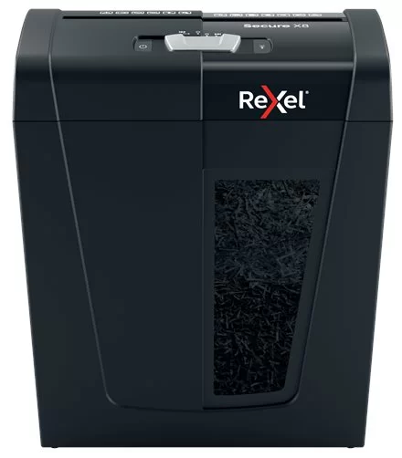 Distrugator REXEL Secure X8 P4, 8 foi, 14l Cross Cut