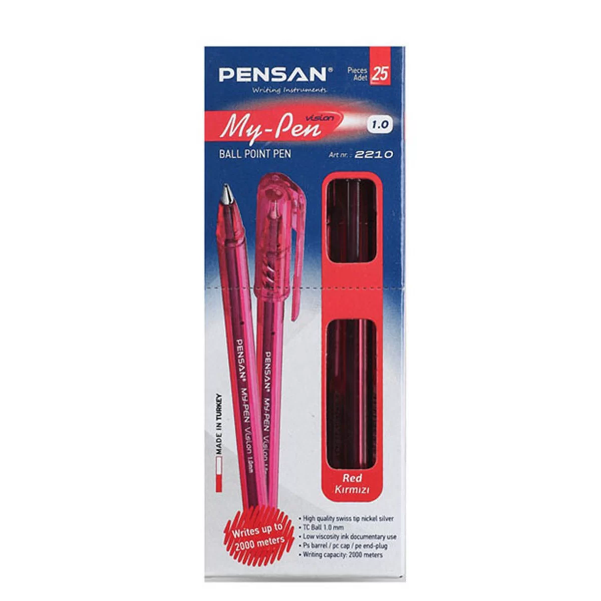 Pix PENSAN My Pen, 1.0mm, rosu
