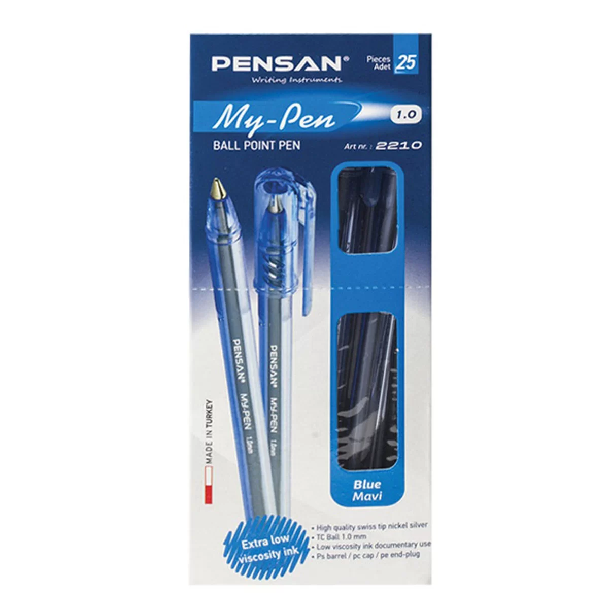 Ручка шариковая PENSAN My Pen, 1.0 мм, синяя