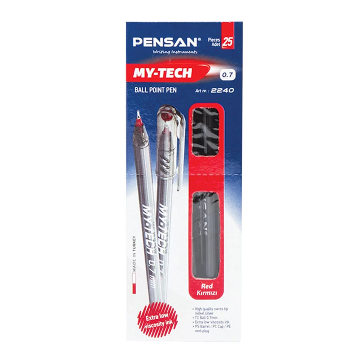 Pix PENSAN My-Tech, 0.7mm, rosu