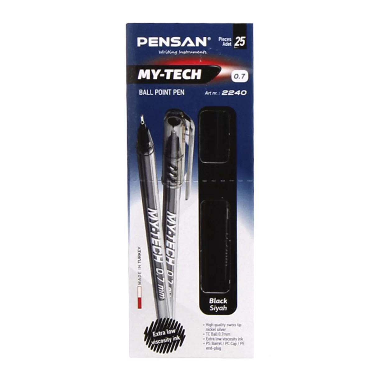 Pix PENSAN My-Tech, 0.7mm, negru