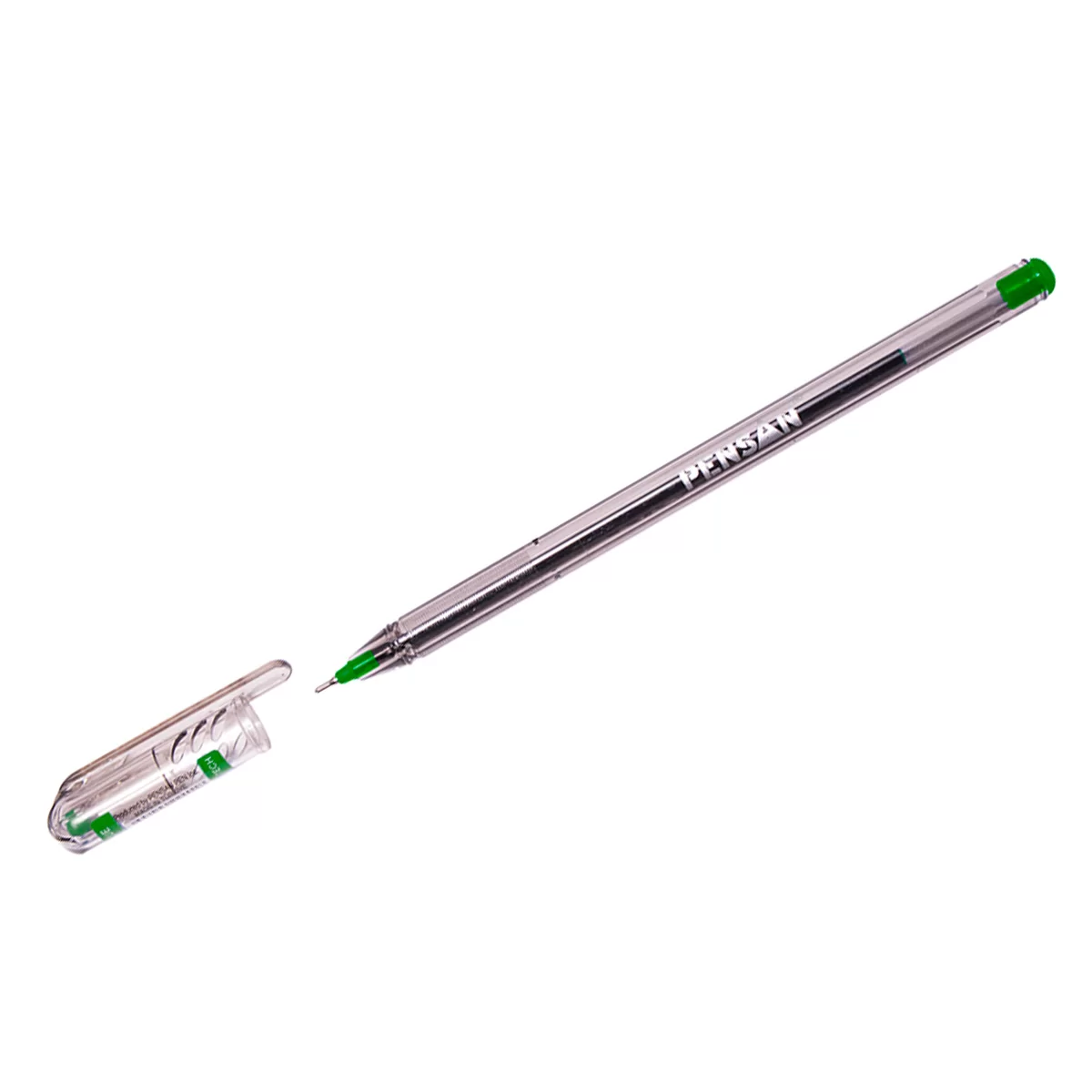 Ручка шариковая PENSAN My-Tech, 0.7 мм, зеленая 