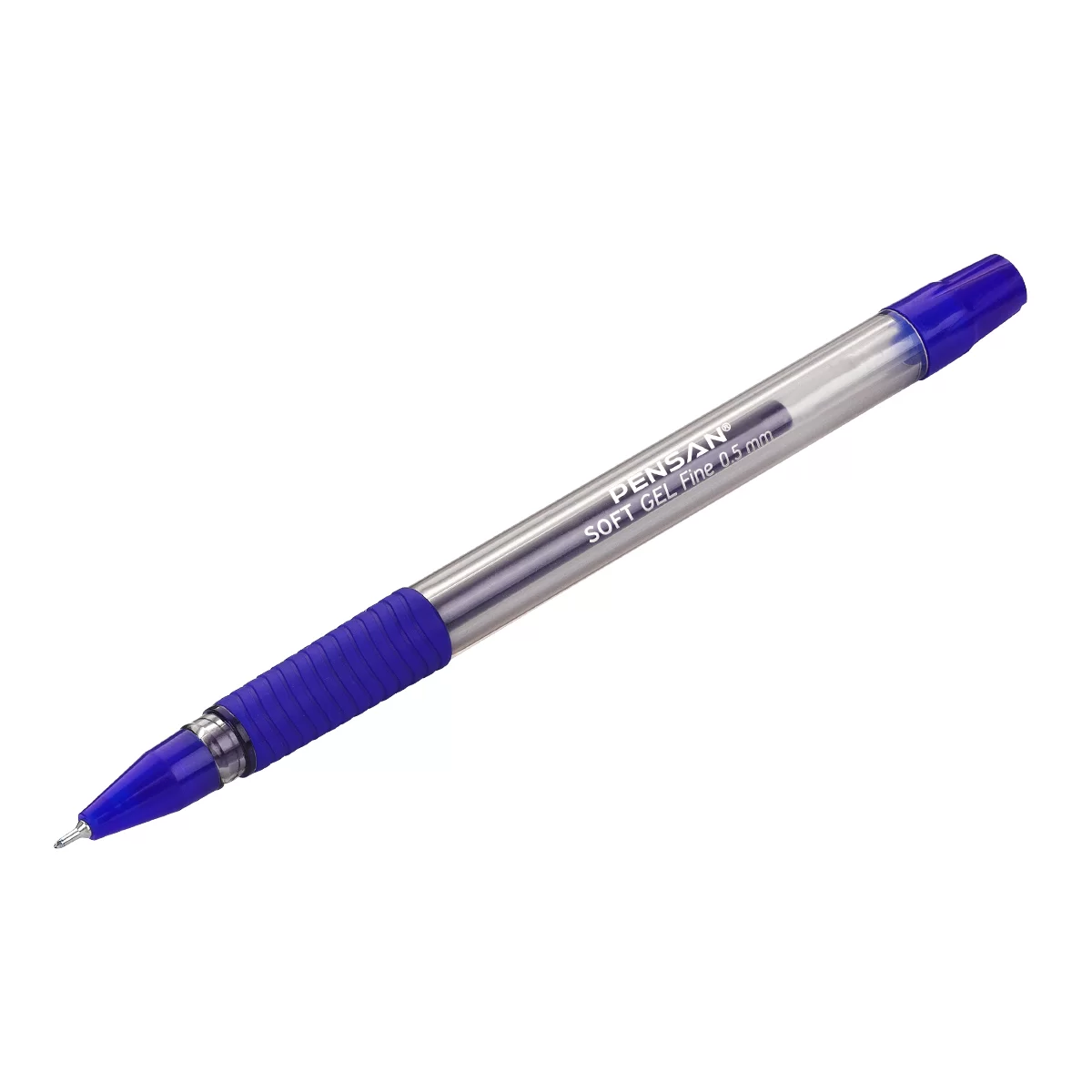 Ручка гелевая PENSAN Soft Gel, грип, 0.5 мм, синяя