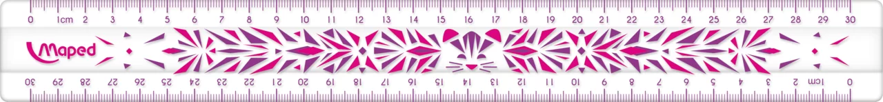 Линейка MAPED Study Fancy, пластиковая, 30 см