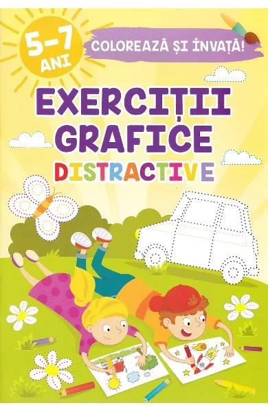 Carte Coloreaza si invata Exercitii grafice 5-7 ani