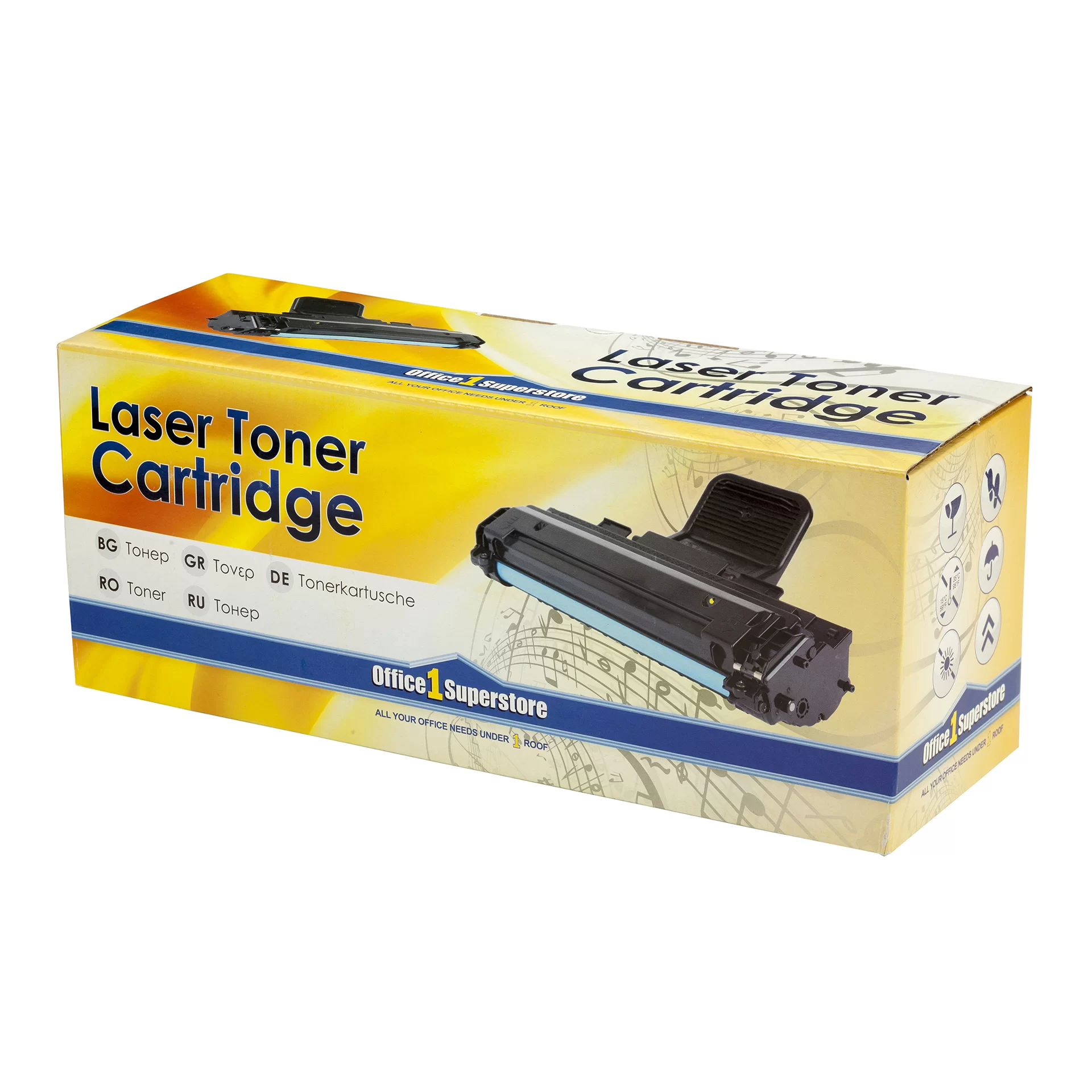 Cartus O1S compatibil 713/CB436A, negru