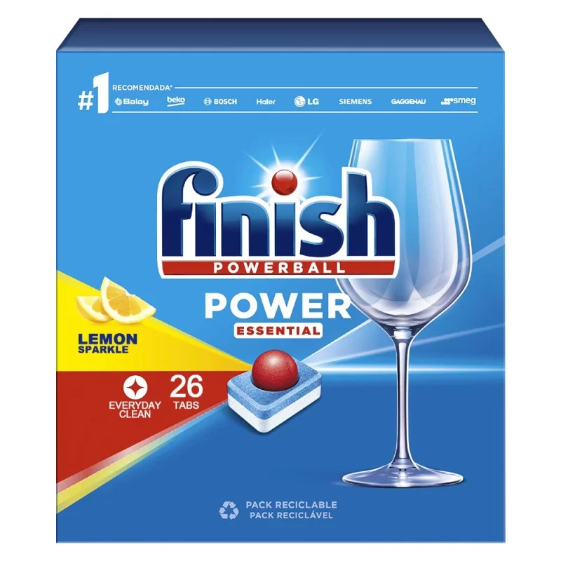 Tablete p-u masina de spalat, Finish lemon, 26 buc