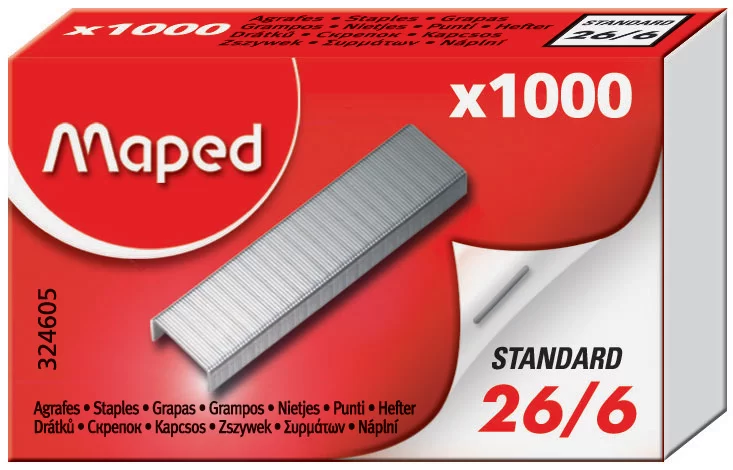 Capse MAPED 26/6, 1000 bucati