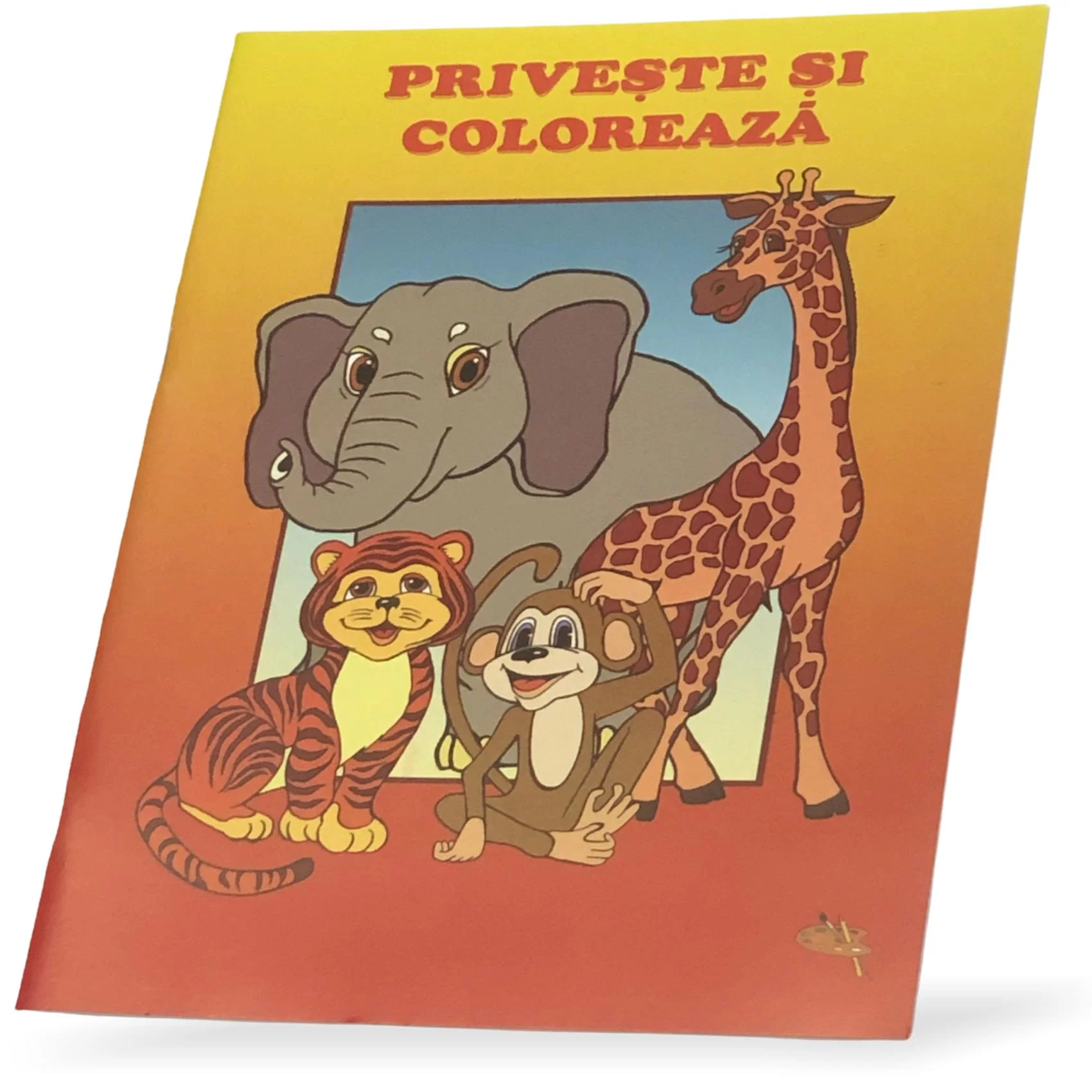 Раскраска Priveste si coloreaza Animale salbatice
