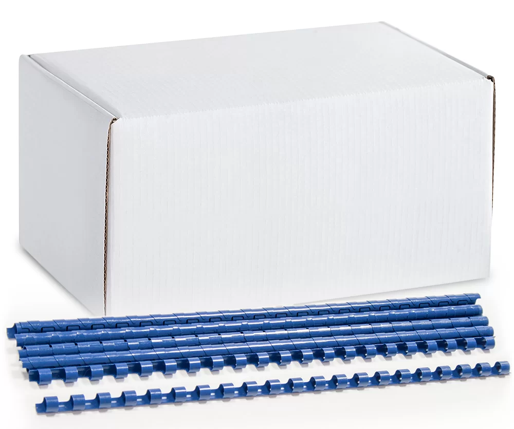 Inele din plastic ARGO A4, 6mm, 100 bucati, albastru