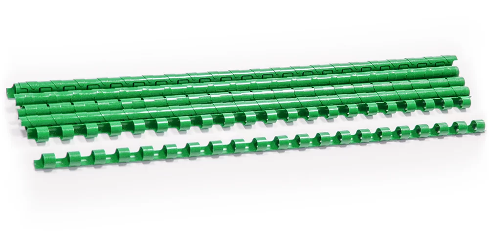Inele din plastic ARGO A4, 6mm, 10 bucati, verde