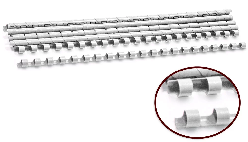 Inele din plastic ARGO A4, 8mm, 10 bucati, alb