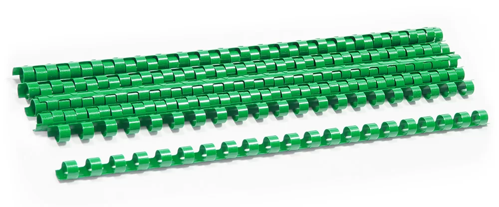 Inele din plastic ARGO A4, 10mm, 10 bucati, verde