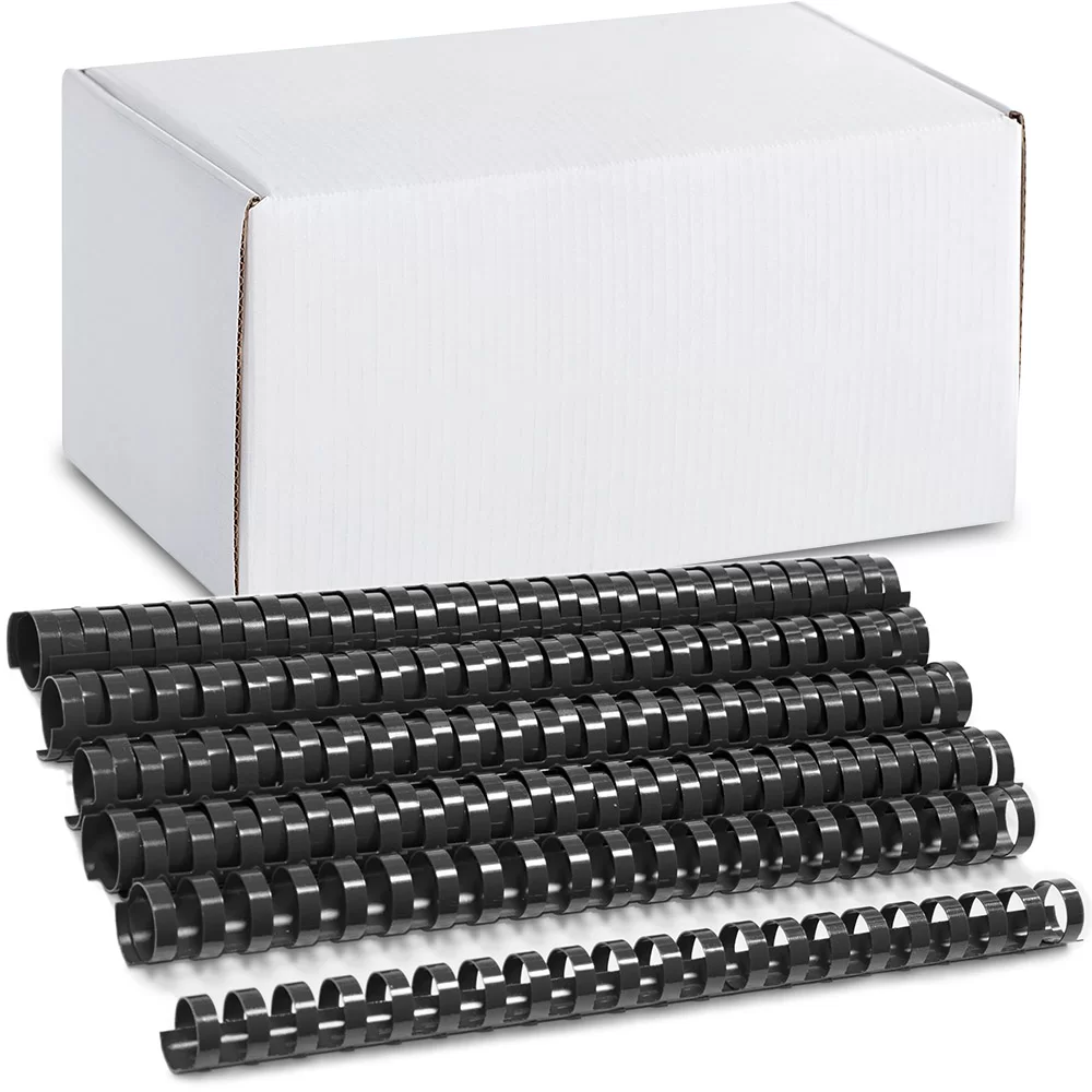 Inele din plastic ARGO A4, 22mm, 50 bucati, negru