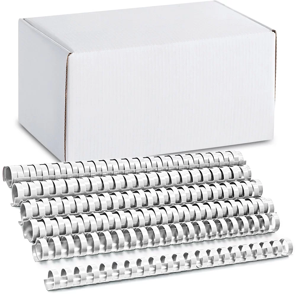 Inele din plastic ARGO A4, 25mm, 50 bucati, alb