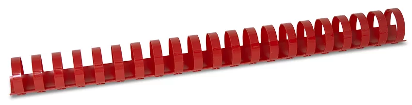 Inele din plastic ARGO A4, 25mm, 50 bucati, rosu