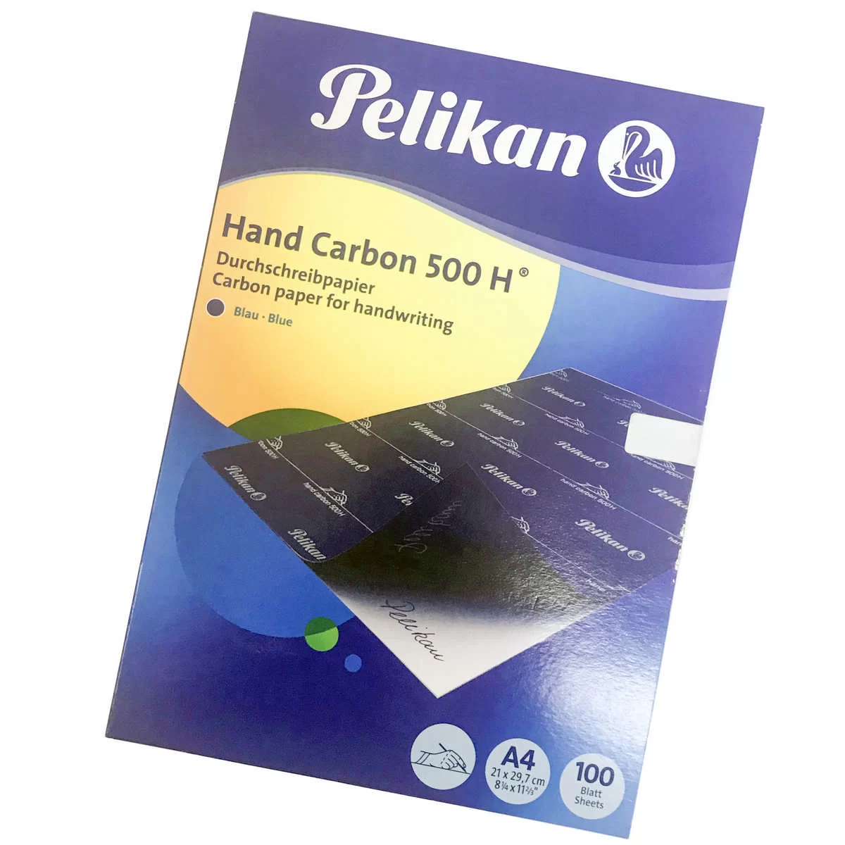 Hartie copiativa PELIKAN 500H A4, 100 foi, albastra