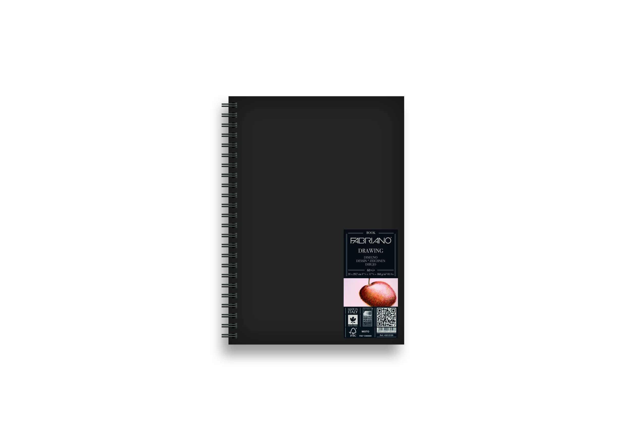 Album p-u desen FABRIANO A4, 60 foi, 160g/m2, spira
