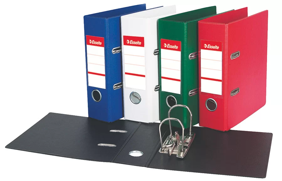 Biblioraft ESSELTE Standard A5, 75mm, PP, verde