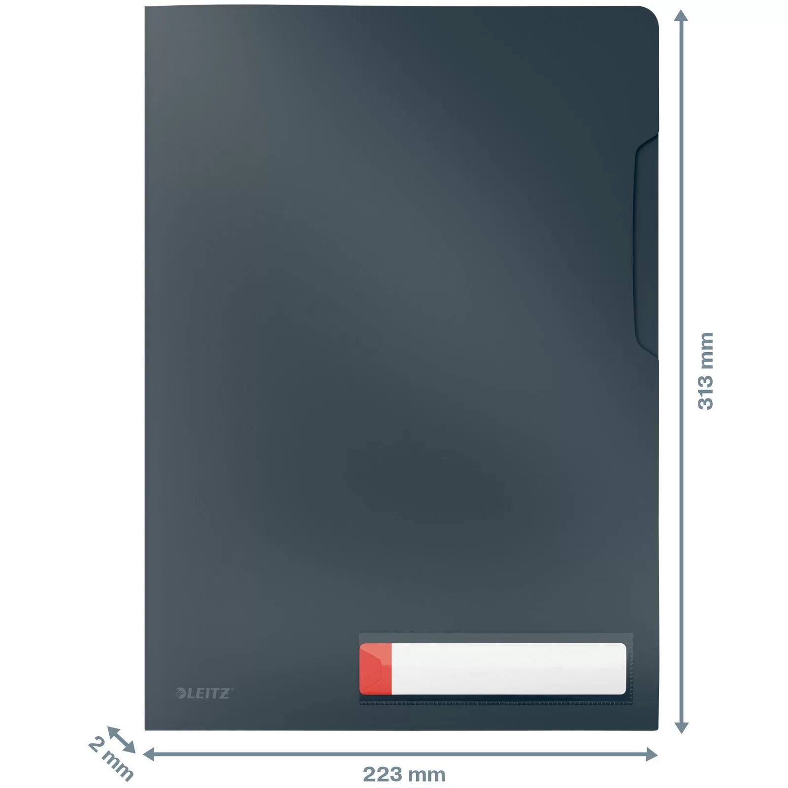 Mapa unghi LEITZ Cosy А4, 200mic, 3 buc, gri