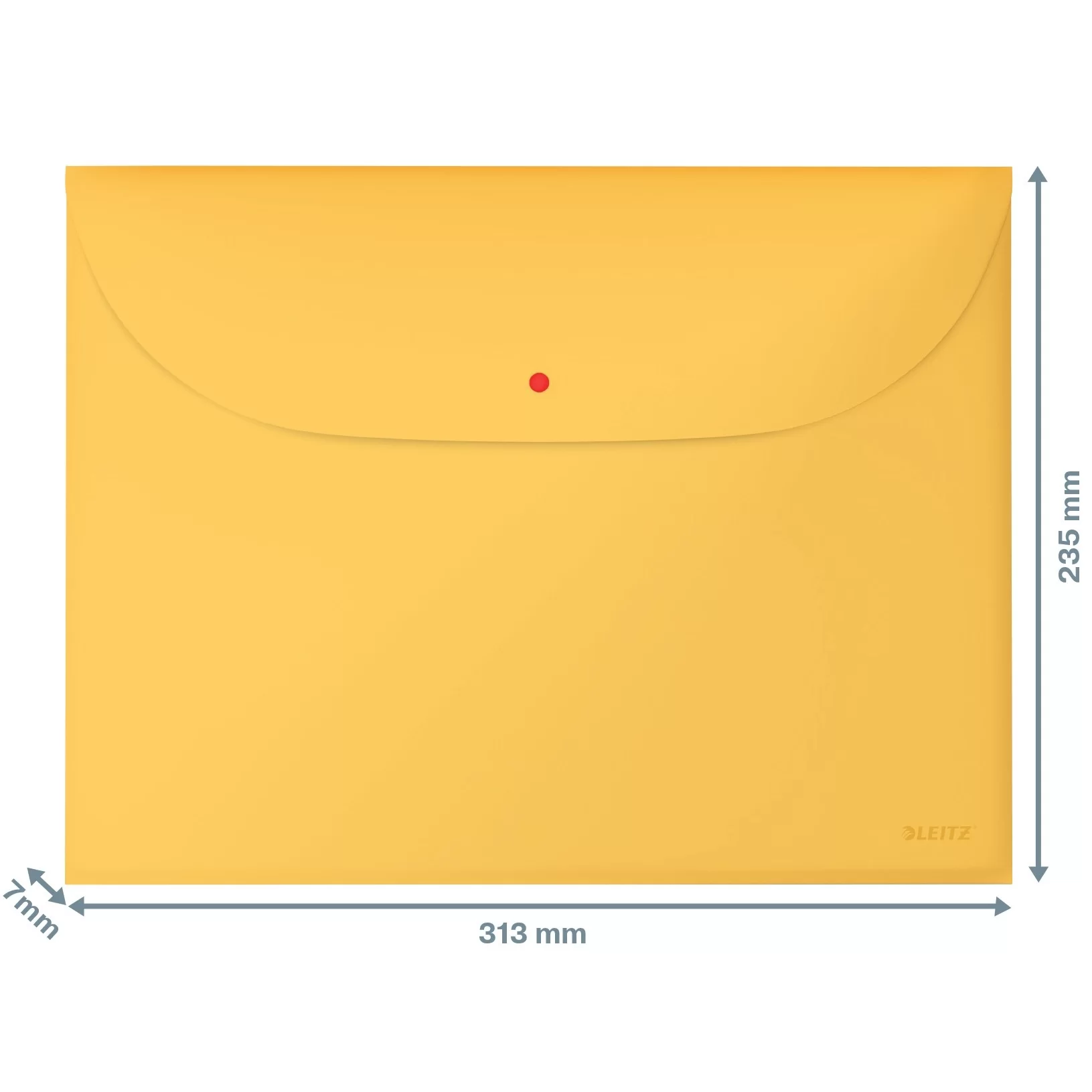 Mapa cu capsa LEITZ Cosy A4, 200mic, 3 bucati, galbena