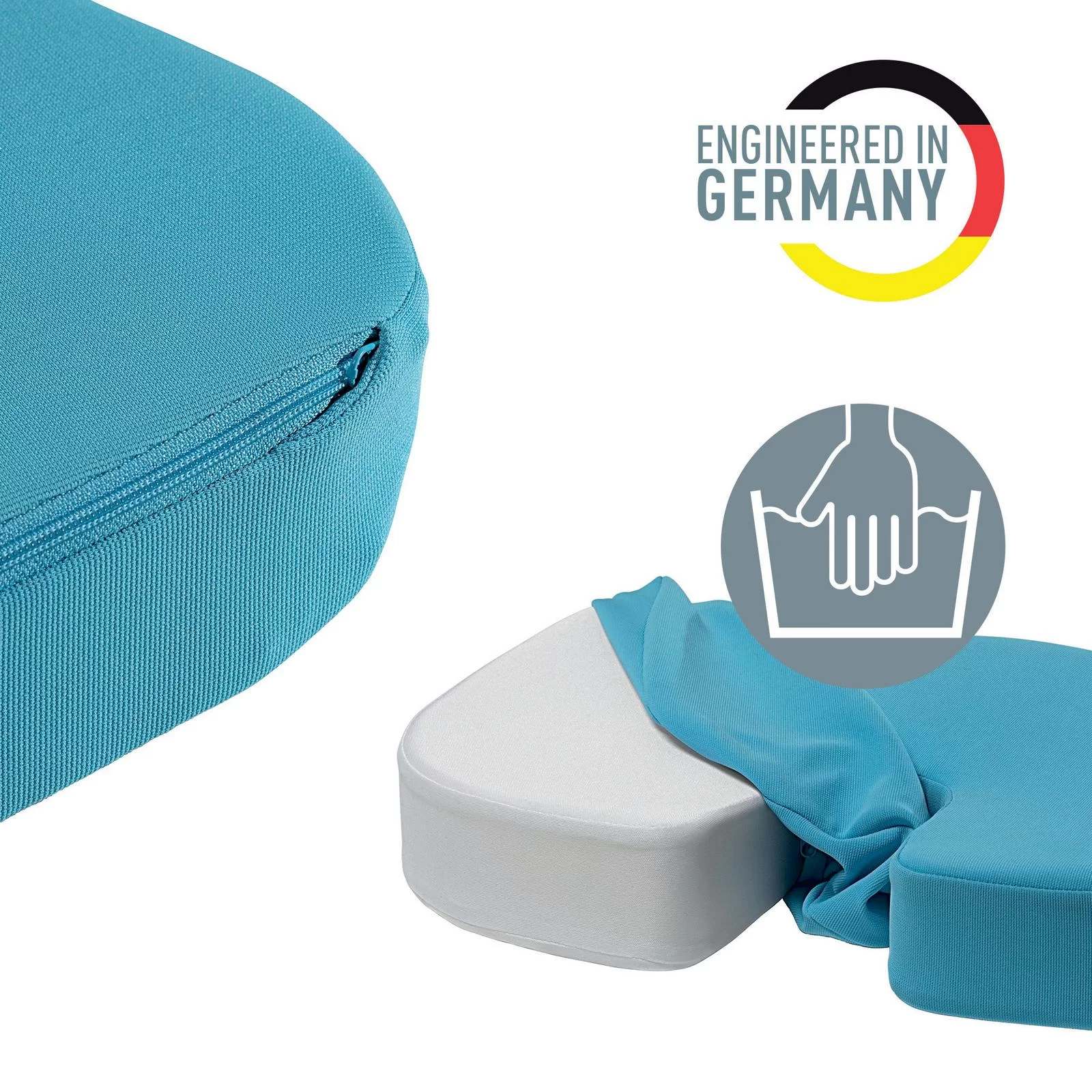 Подушка для сидения LEITZ Cosy, ортопедическая, синяя