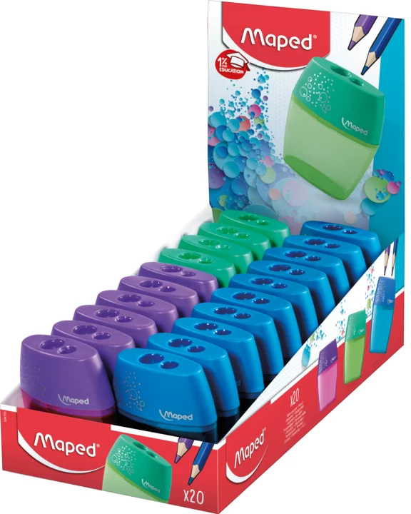 Ascutitoare MAPED Shaker, dubla, cu container