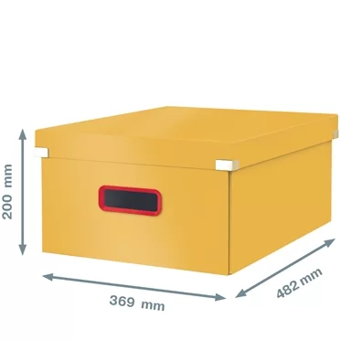 Cutie depozitare LEITZ Cosy, 369x200x484mm, galbena