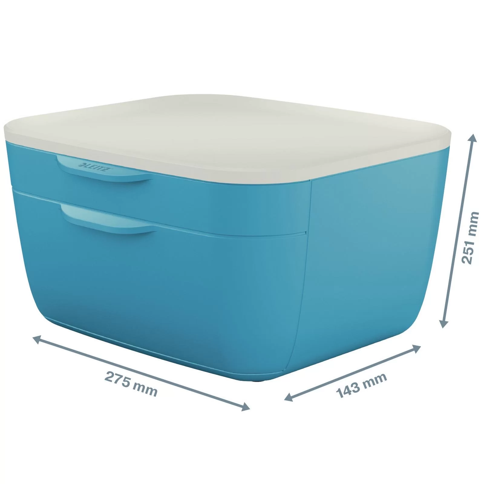 Cabinet cu 2 sertare LEITZ Cosy, albastru