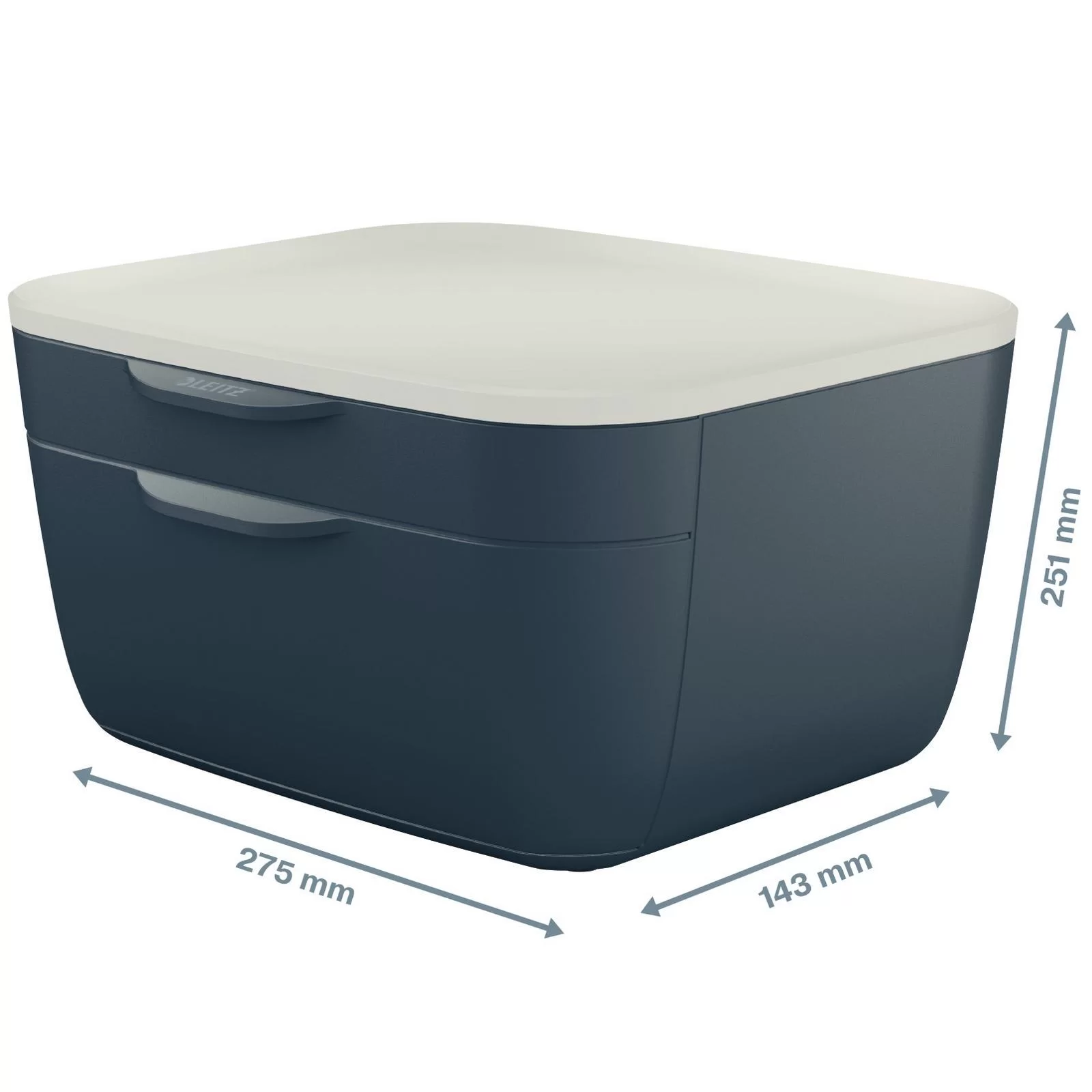 Cabinet cu 2 sertare LEITZ Cosy, gri