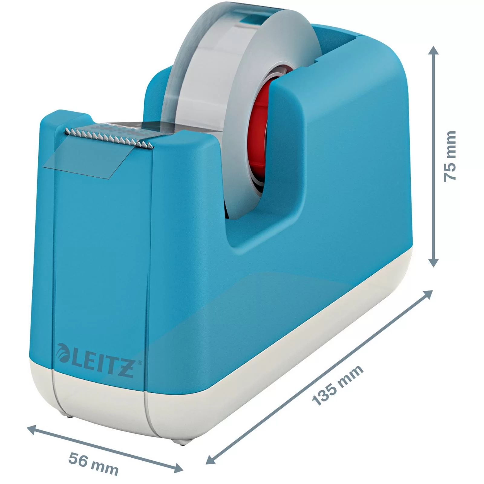 Dispenser banda adeziva LEITZ Cosy, 30m, albastru