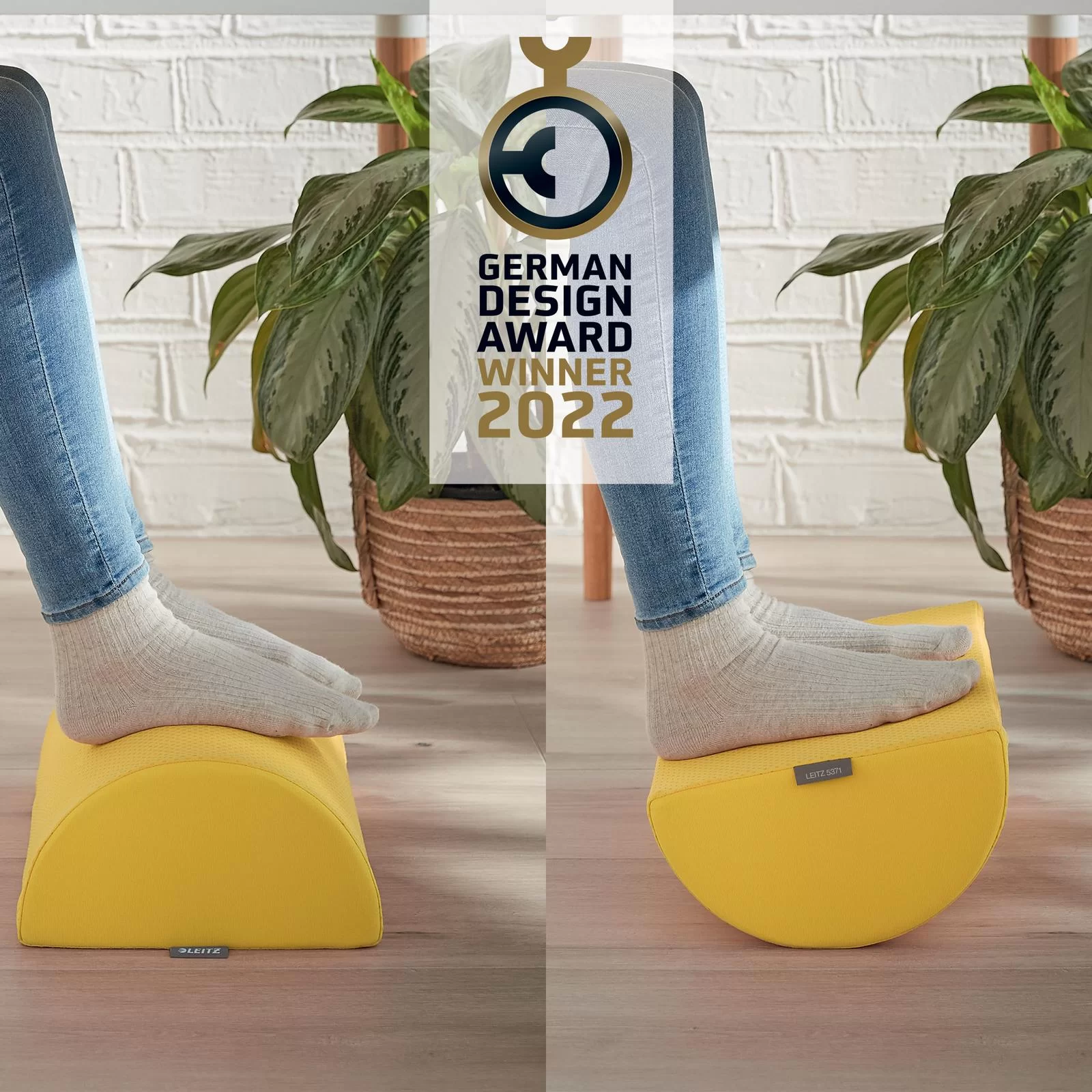 Suport p-u picioare LEITZ Cosy, galben