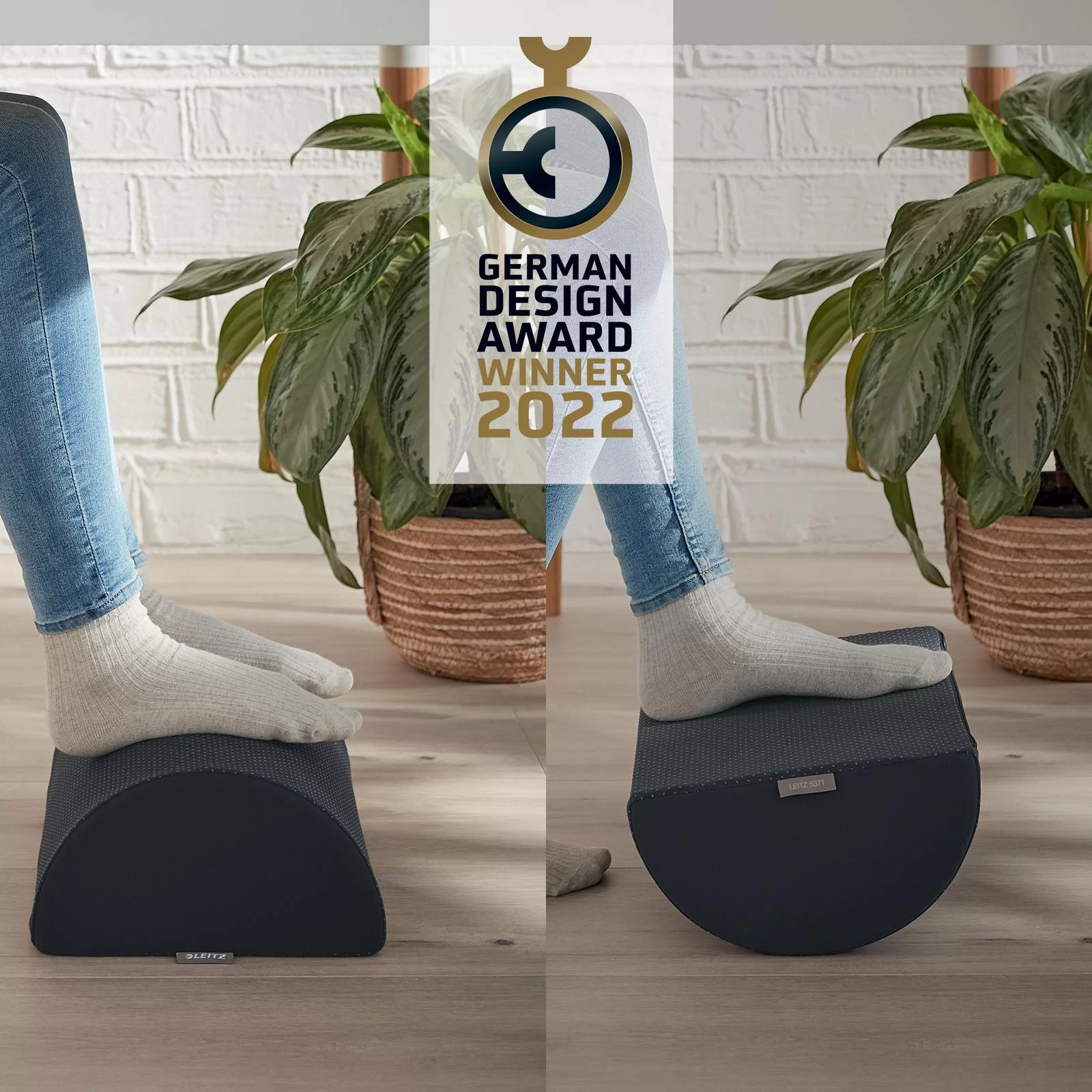 Подставка для ног LEITZ Cosy, серая