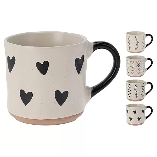 Cana "Inimi inimi", ceramica, 350 ml