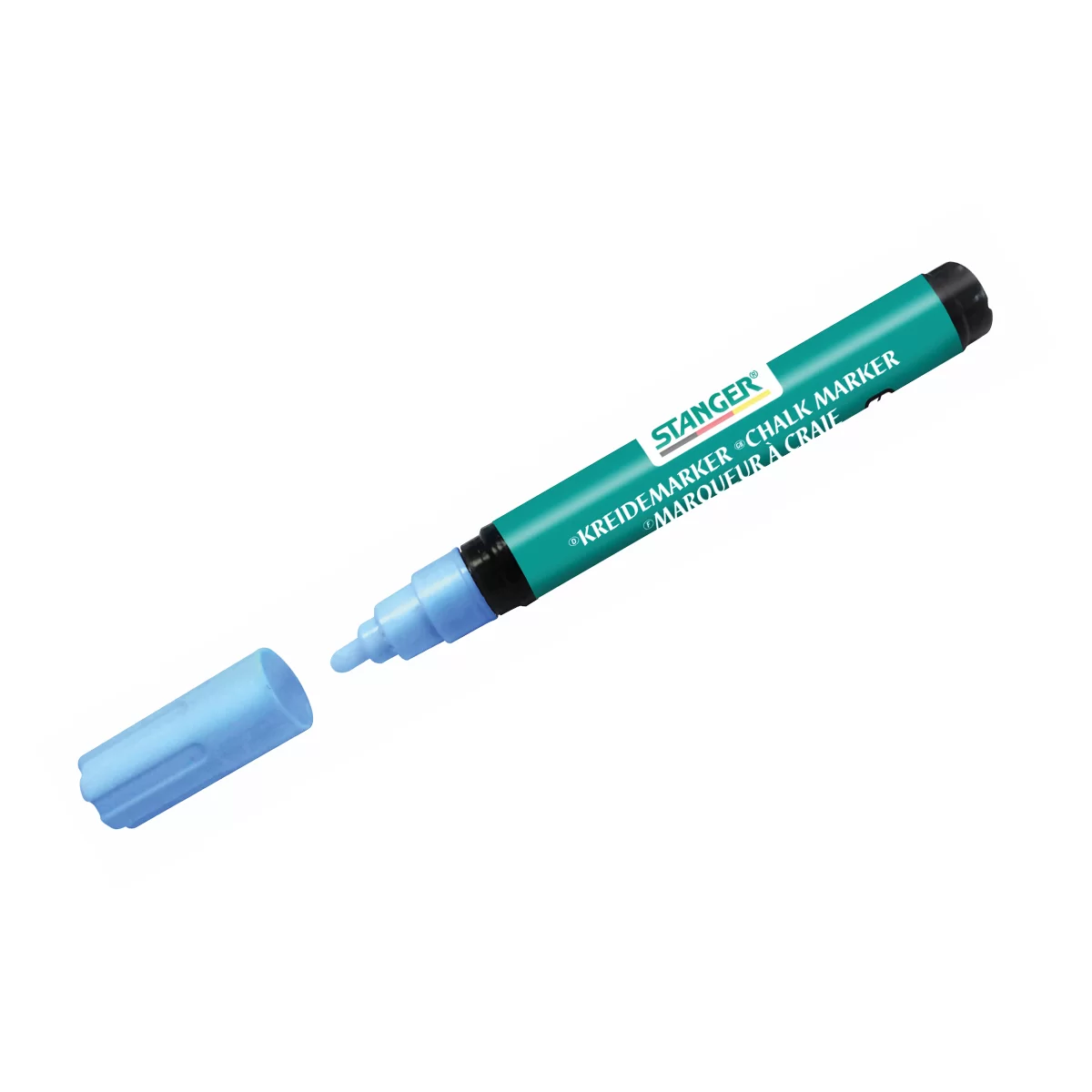 Marker cu creta lichida STANGER, 1-3mm, albastru