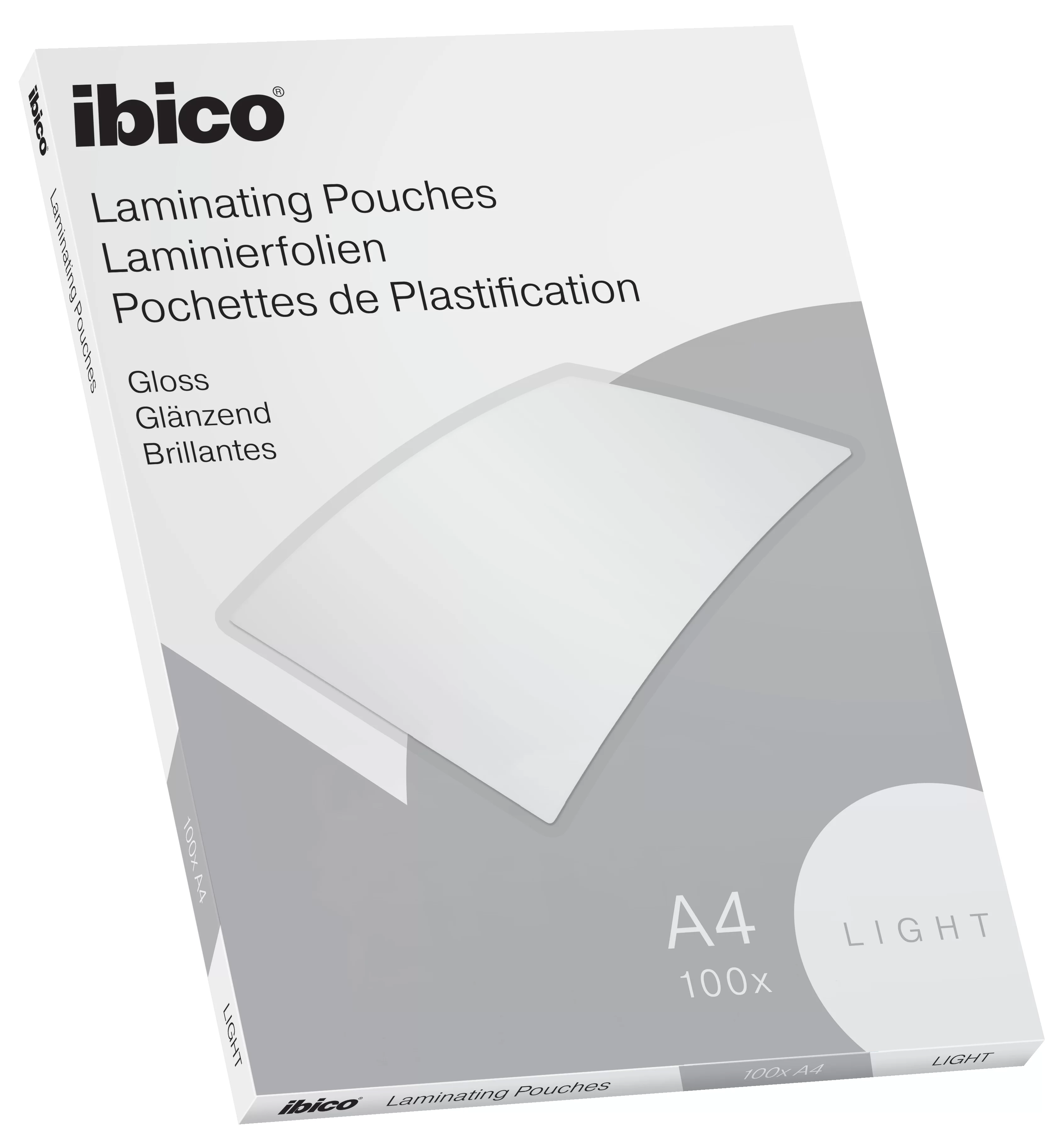Folii pentru laminare IBICO A4, 75mic, 100 foi
