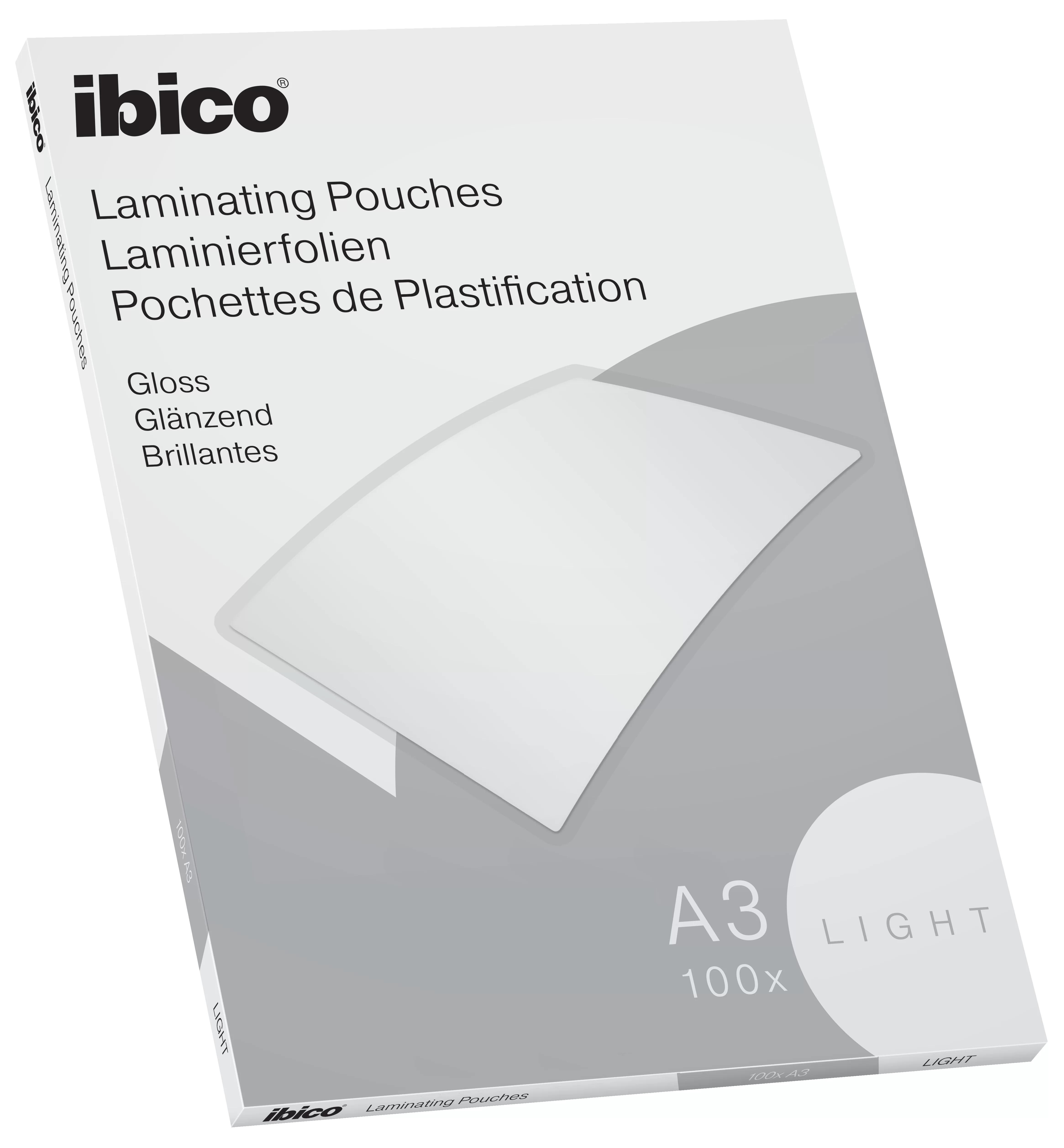 Folii pentru laminare IBICO A3, 75mic, 100 foi