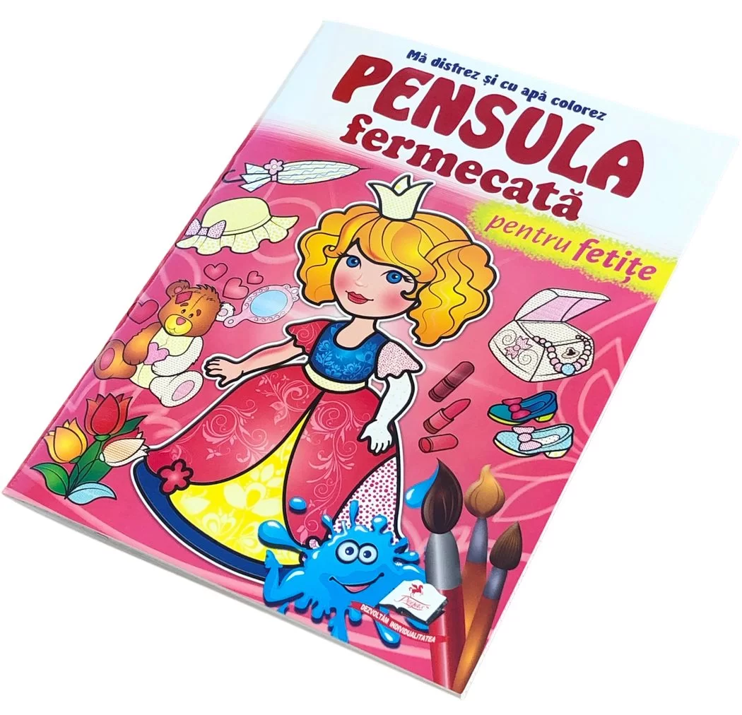 Carte de colorat Pensula fermecata A4 Pentru fetite