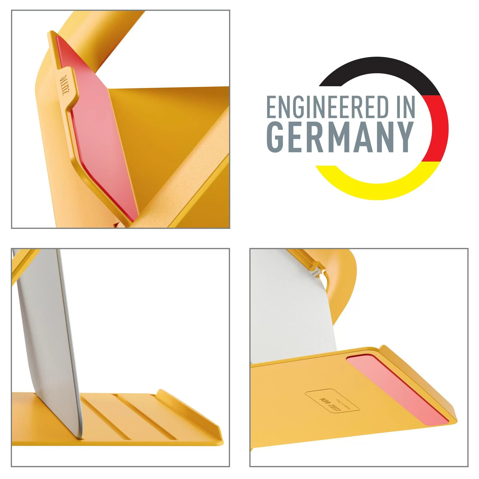 Suport p-u laptop LEITZ Cosy, reglabil, galben