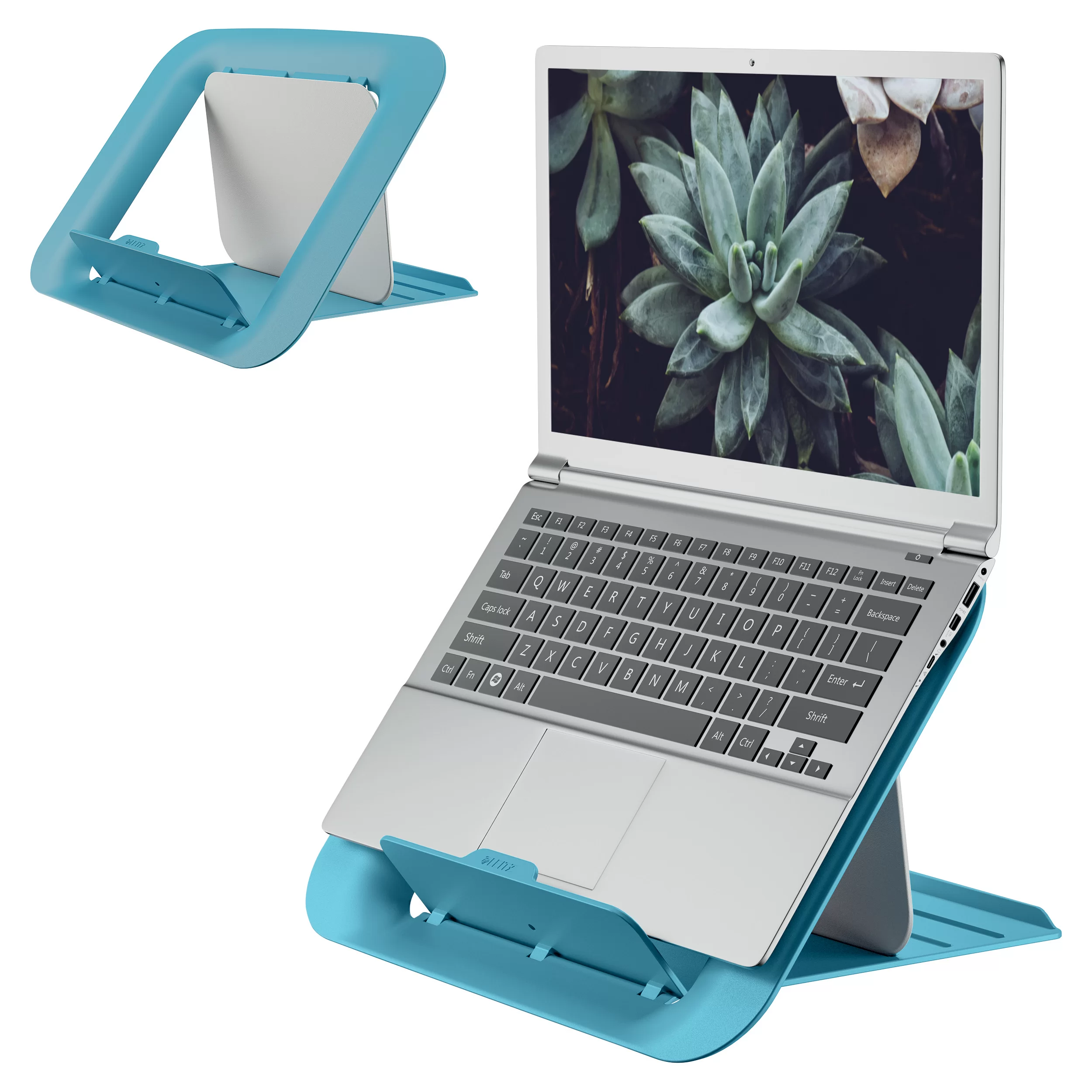 Suport p-u laptop LEITZ Cosy, reglabil, albastru