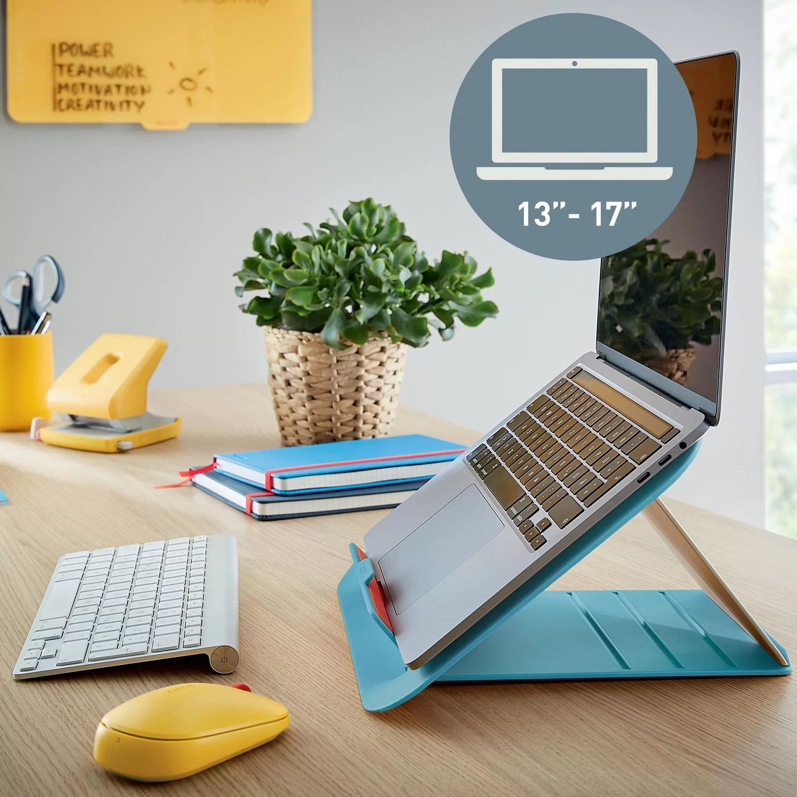 Suport p-u laptop LEITZ Cosy, reglabil, albastru