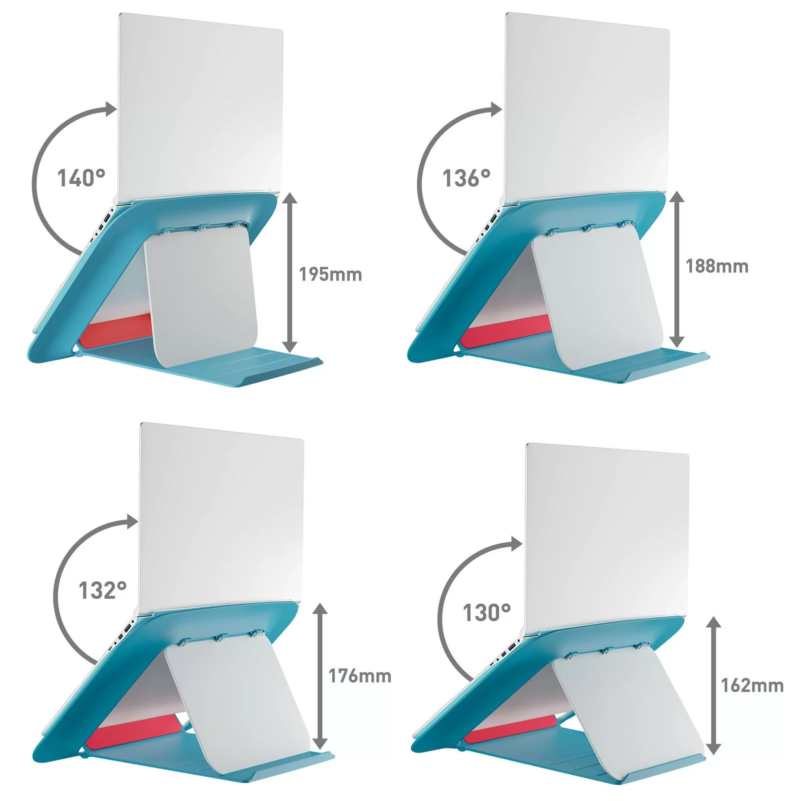Suport p-u laptop LEITZ Cosy, reglabil, albastru
