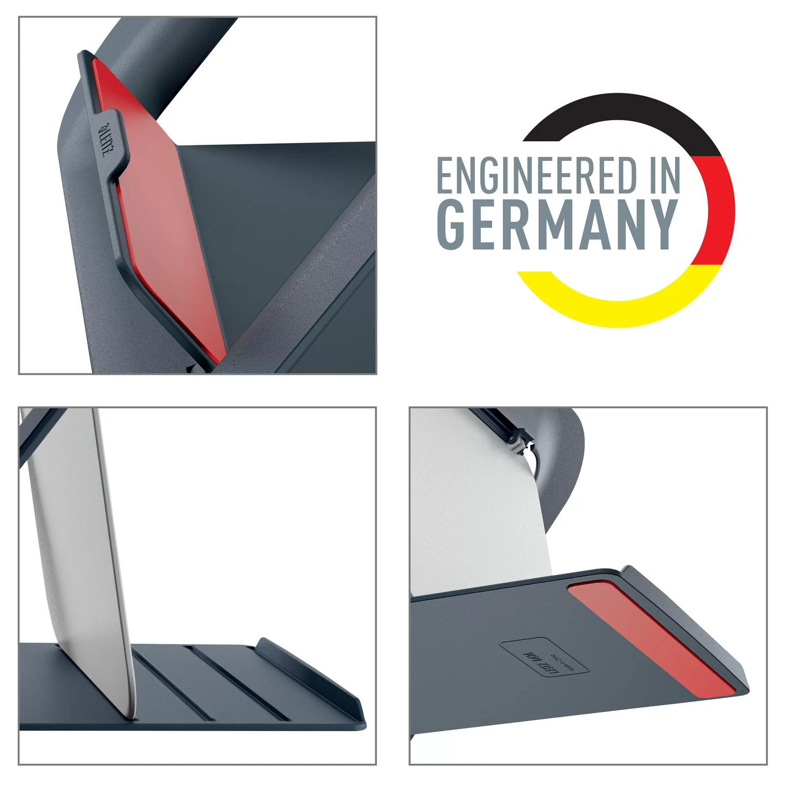 Suport p-u laptop LEITZ Cosy, reglabil, gri